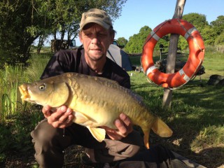 Another angler with carp